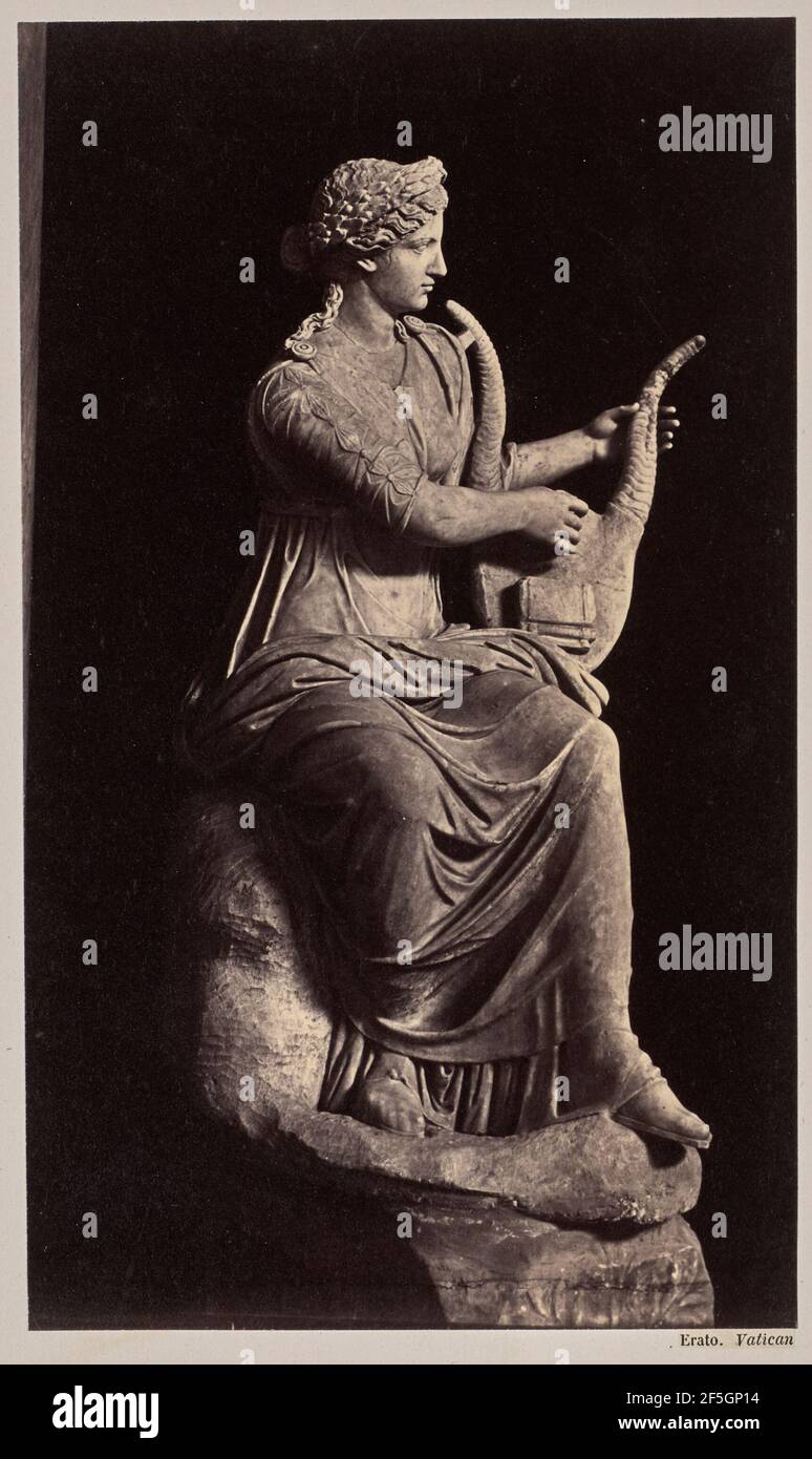 Erato. Vatican. Probablement James Anderson (britannique, 1813 - 1877) Banque D'Images