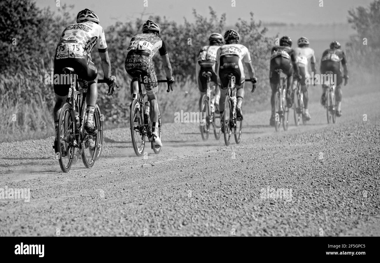 Cyclisme avec le Peloton Banque D'Images Cyclisme avec le Peloton Banque D'Images