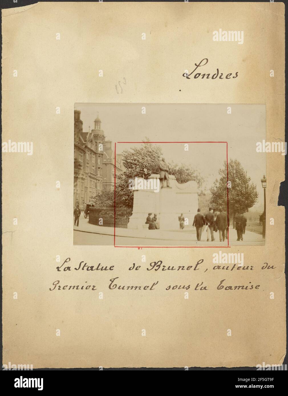 Statue du Royaume d'Isambard Brunel. Fabricant inconnu, français Banque D'Images