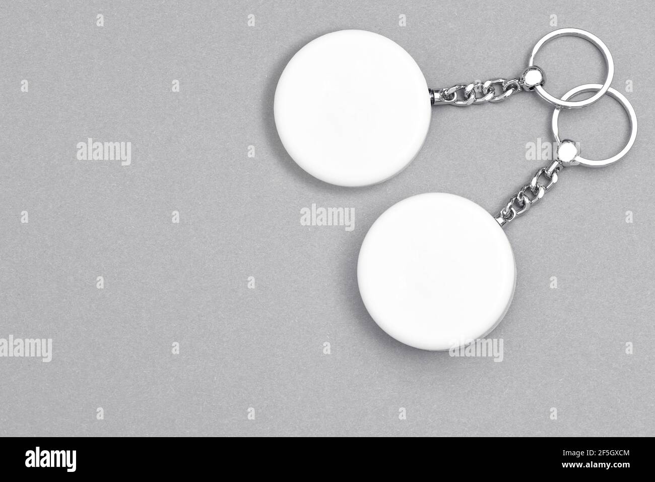 Porte-clés pour un design d'affichage. Maquette de porte-clés Smart Object Banque D'Images
