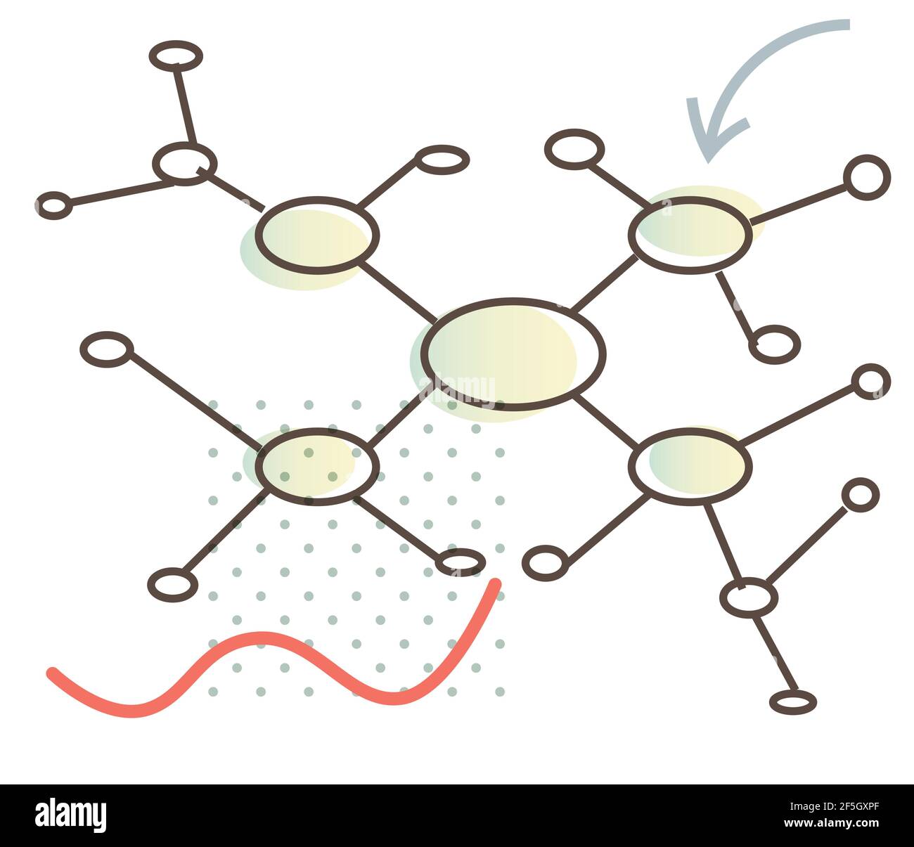 Mind Mapping - brainstorming - icône en tant que fichier EPS 10 Illustration de Vecteur
