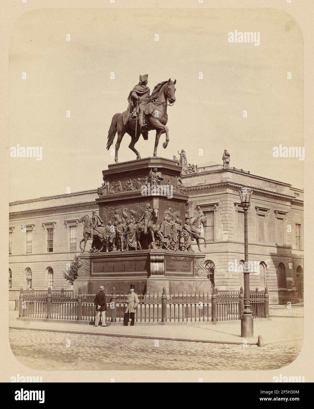 Frederick la Grande statue. Fabricant inconnu, allemand Banque D'Images