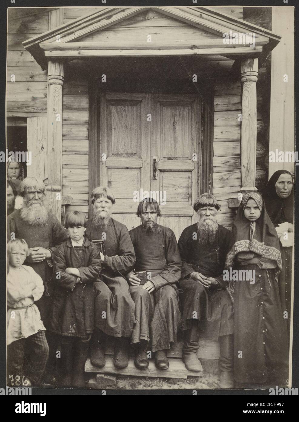 Types de dissidents Pomoriens, de Carélie. Maxim Dmitriev (russe, 1858 - 1948) Banque D'Images