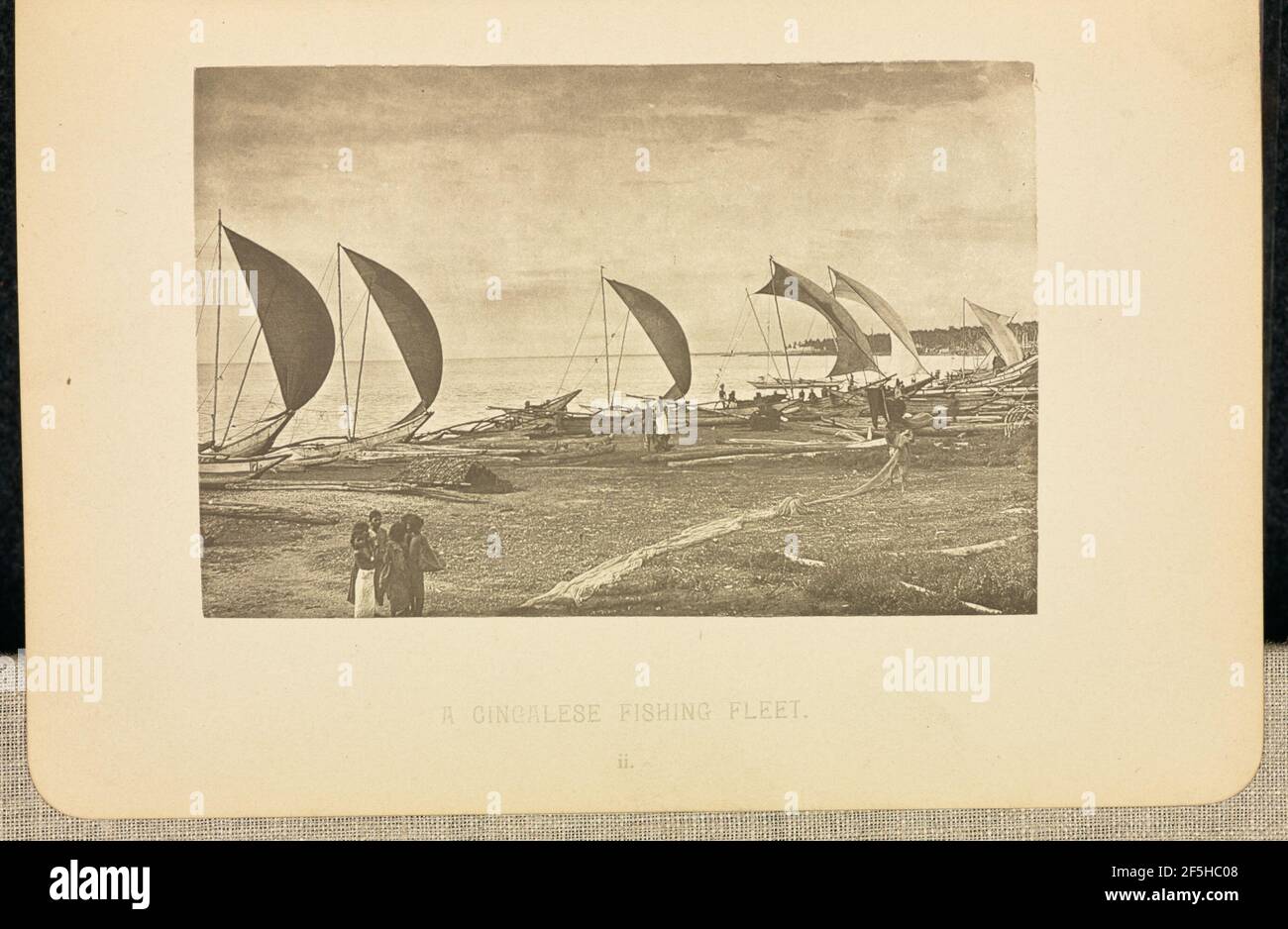 Une flotte de pêche de Singapour. Henry W. Cave (anglais, 1854 - 1913) Banque D'Images