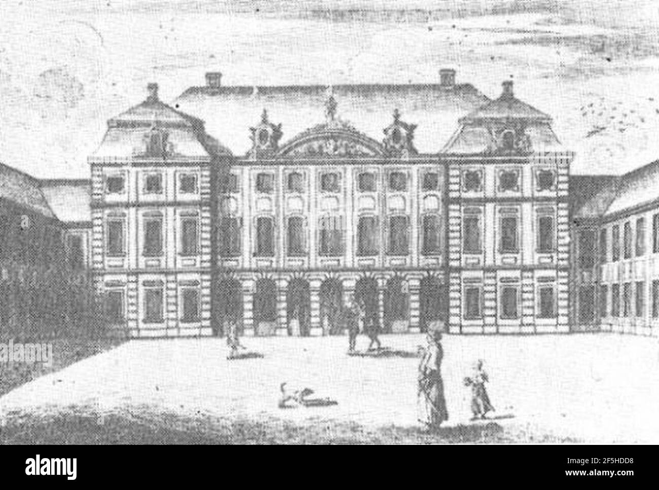 Palais Radziwiłł Varsovie 1762. Banque D'Images