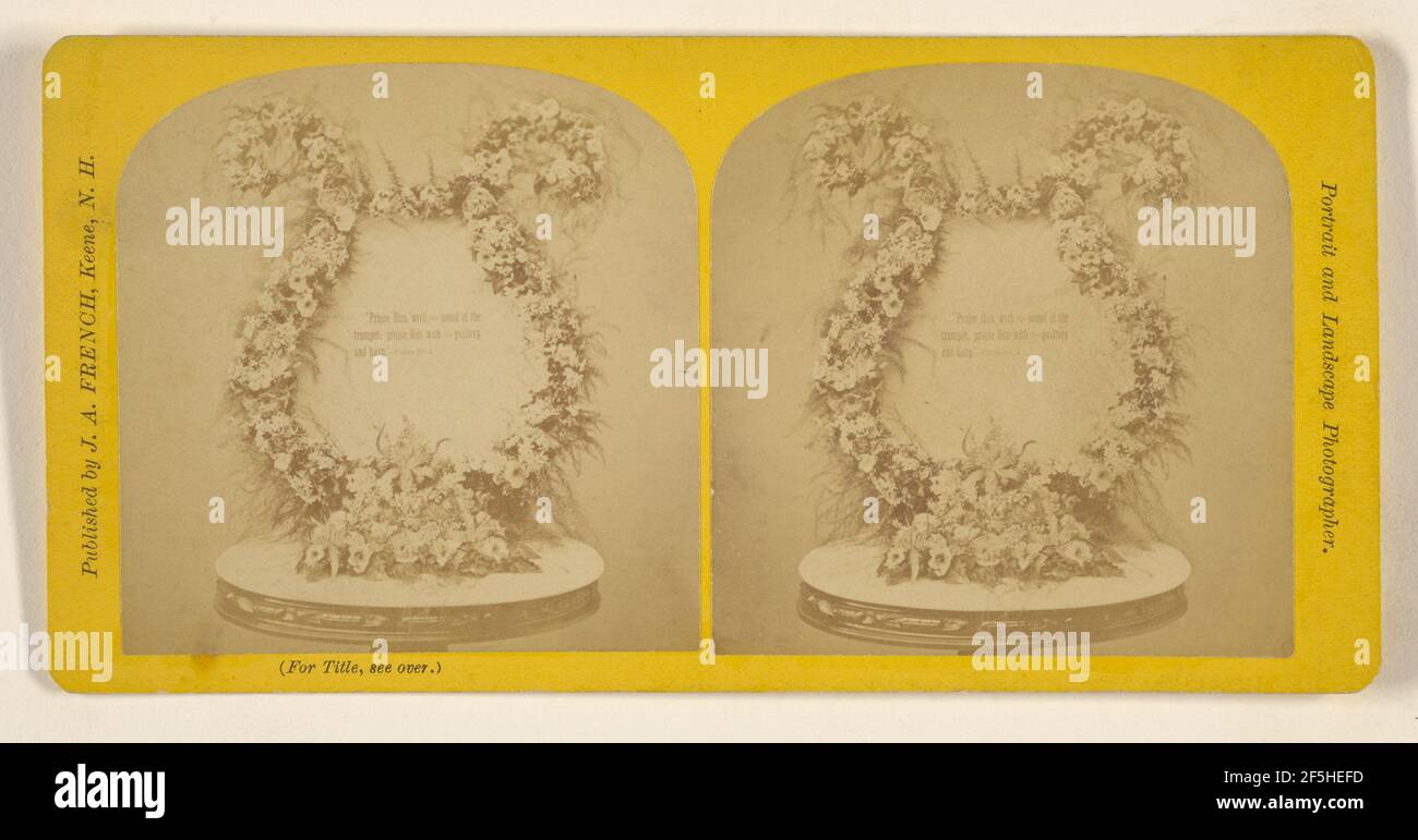 Lyre et devise... Jotham A. Français (américain, 1834 - 1898) Banque D'Images