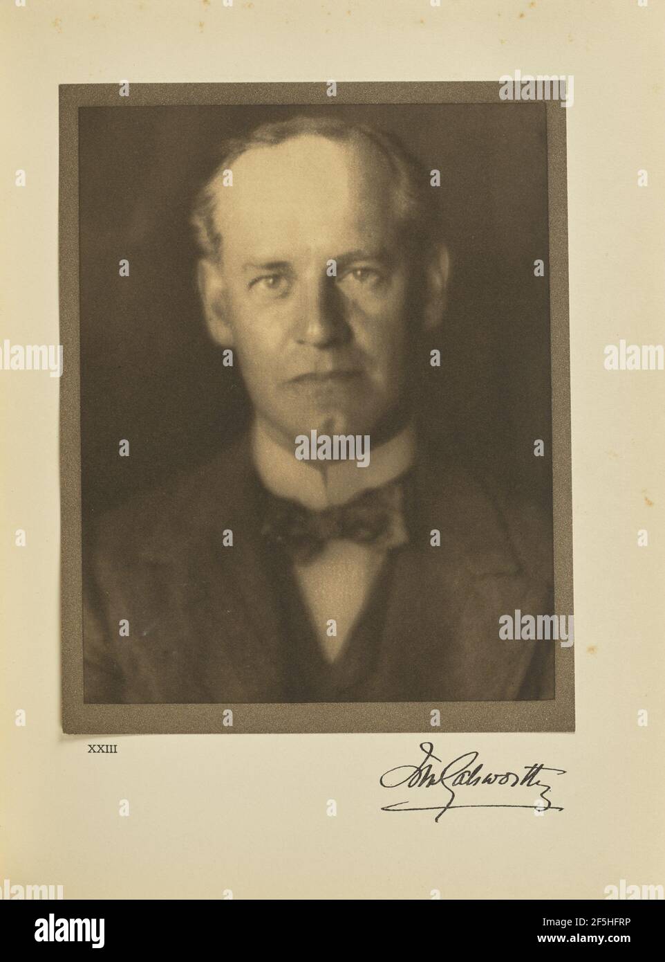 John Galsworthy. Alvin Langdon Coburn (britannique, né aux États-Unis, 1882 - 1966) Banque D'Images