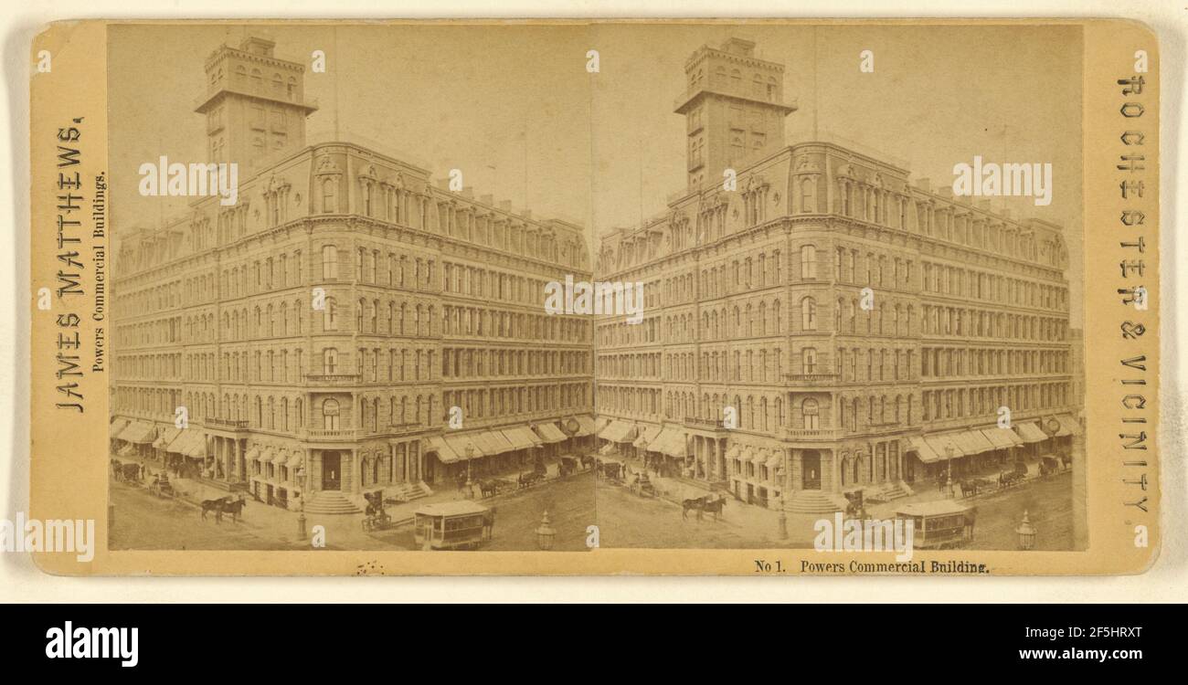 Alimente le bâtiment commercial. James Matthews (américain, actif dans les années 1870) Banque D'Images