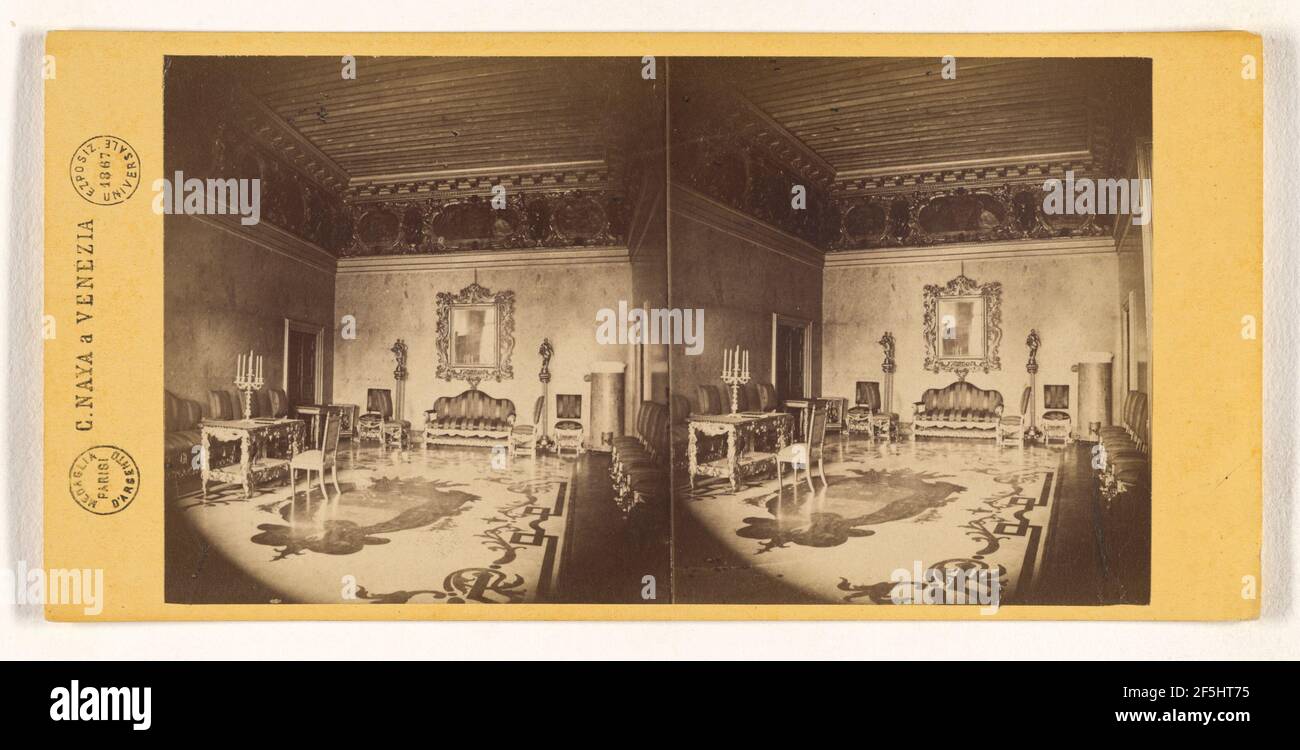 Sala di Lord Byron, Venise. Carlo Naya (italien, 1816 - 1882) Banque D'Images