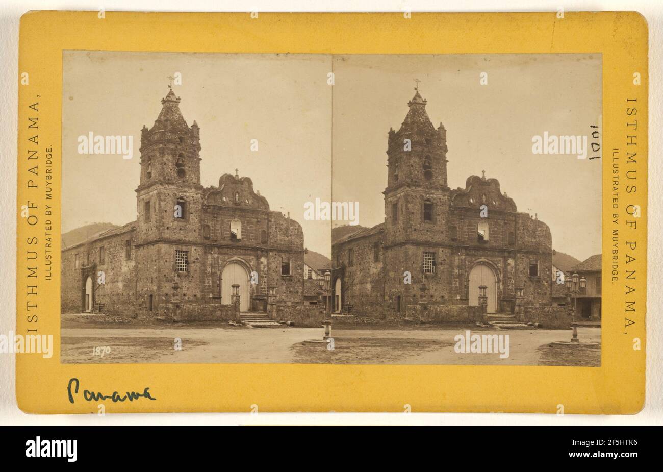 Panama. Église de Santa Ana.. Eadweild J. Muybridge (américain, né en Angleterre, 1830 - 1904) Banque D'Images