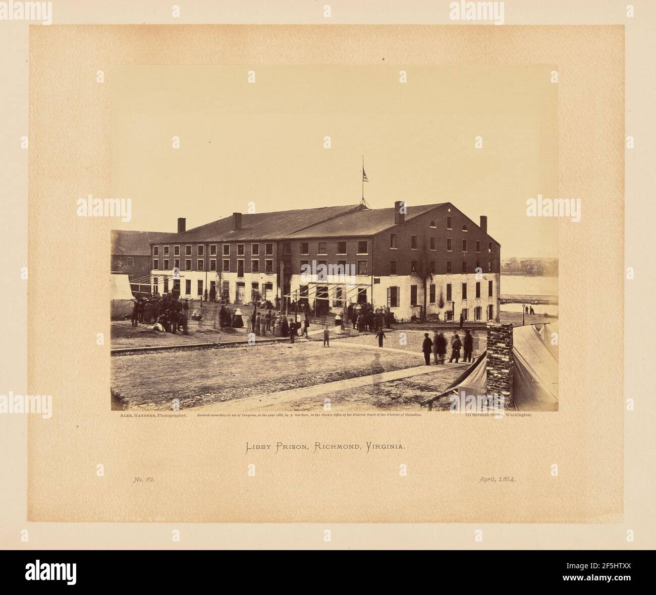 Prison de Libby, Richmond, Virginie. Alexander Gardner (américain, né en Écosse, 1821 - 1882) Banque D'Images