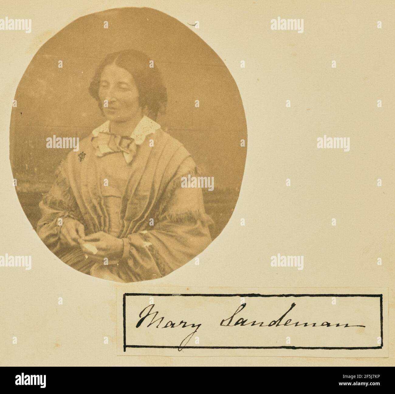 Portrait de Mary Sandeman. Fabricant inconnu Banque D'Images