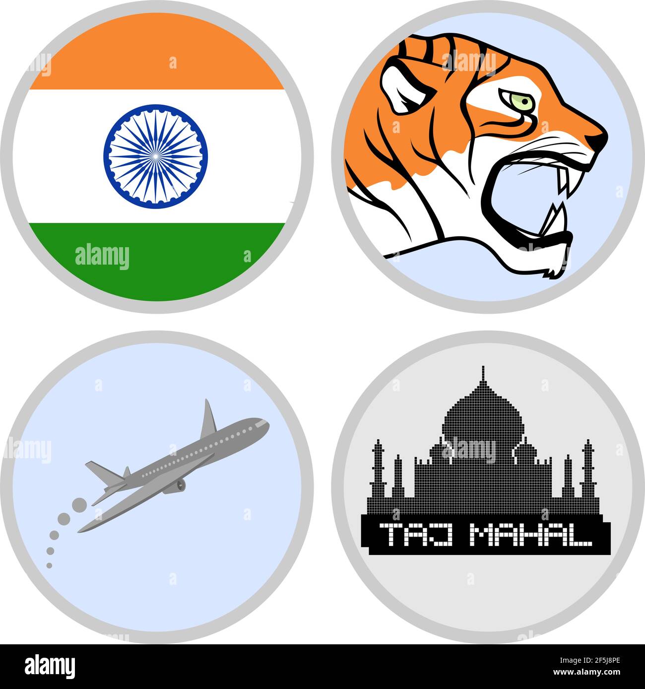 Agence de tourisme indien Illustration de Vecteur