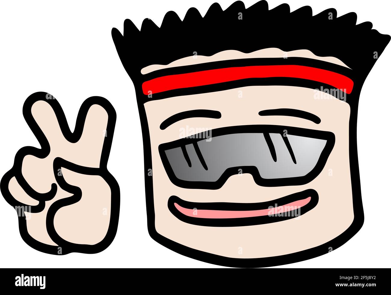 expression heureuse Illustration de Vecteur