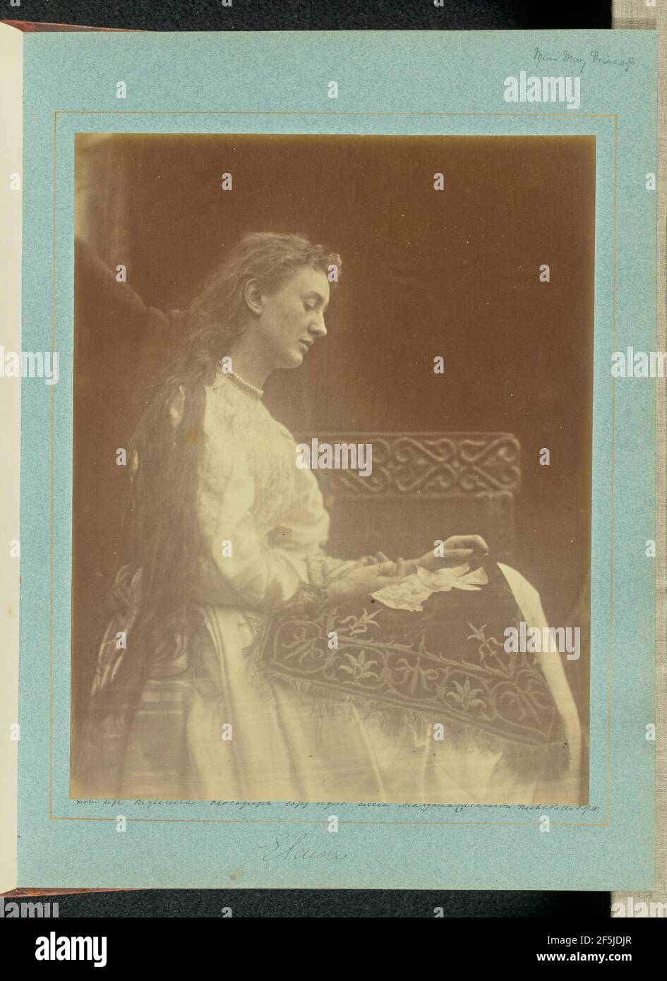 Elaine. Julia Margaret Cameron (britannique, née en Inde, 1815 - 1879) Banque D'Images