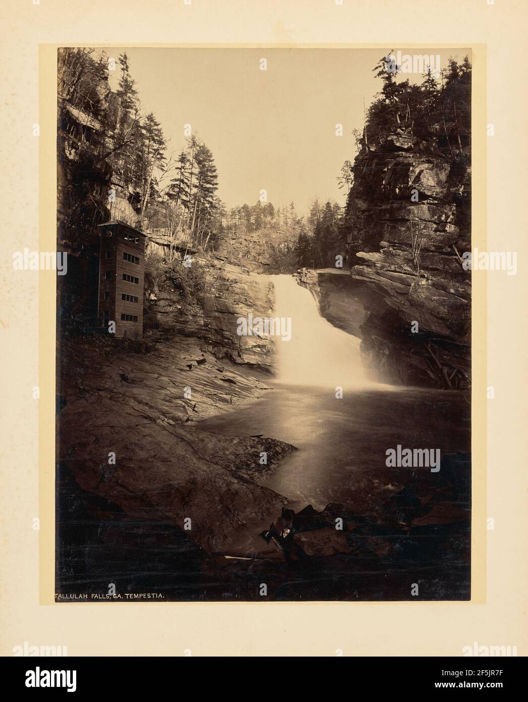 Tallulah Falls, Géorgie. Tempestia... John K. Hillers (américain, 1843 - 1925) Banque D'Images