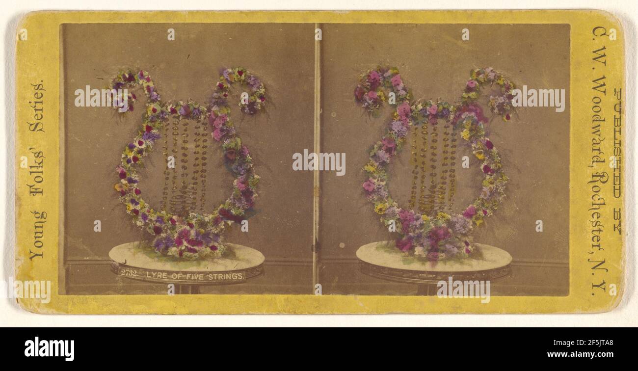 Lyre de cinq chaînes.. C. W. Woodward (cuisine américaine, 1836 - 1894, Rochester, New York) Banque D'Images