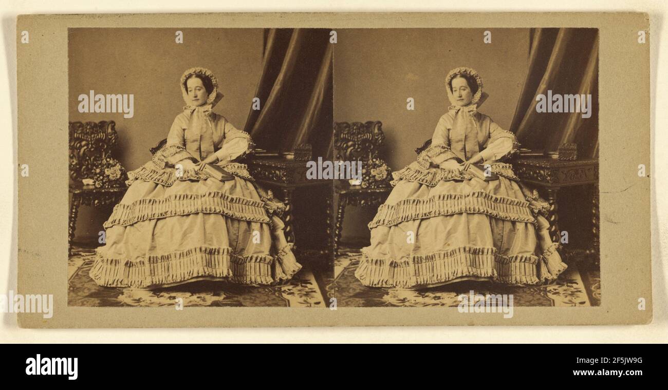 L'impératrice Eugénie de France. Attribué à Mayer & Pierson (français, actif 1855 - 1878) Banque D'Images