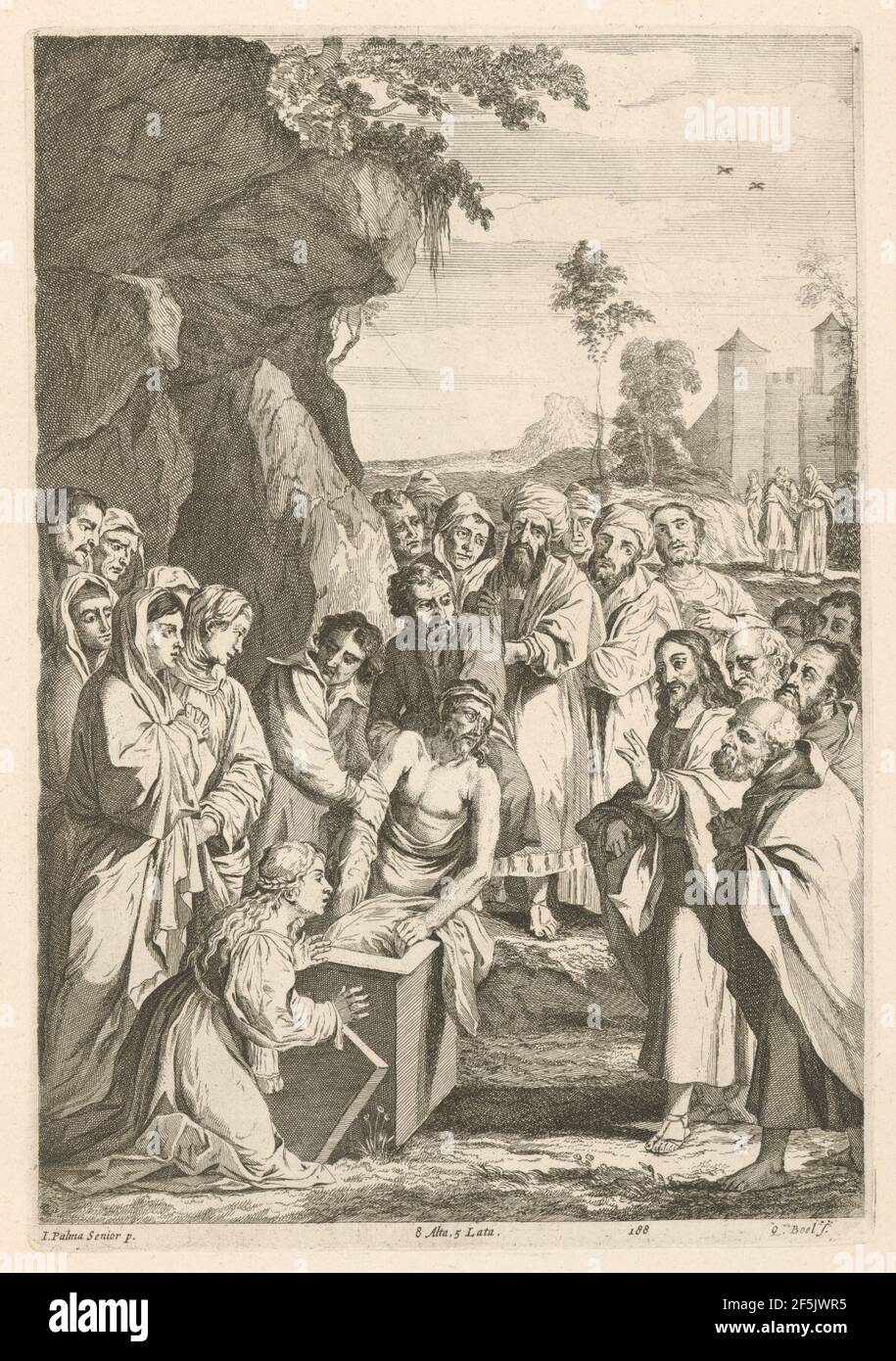 Quirijn Boel après Palma Vecchio - Lazarus SVK-SNG.G 11965-189. Banque D'Images