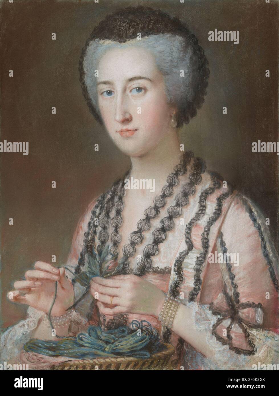Lady Dungarvan, comtesse d'Ailesbury (née Susannah Hoare). Attribué à Mary Hoare (anglais, 1744 - 1820) Banque D'Images