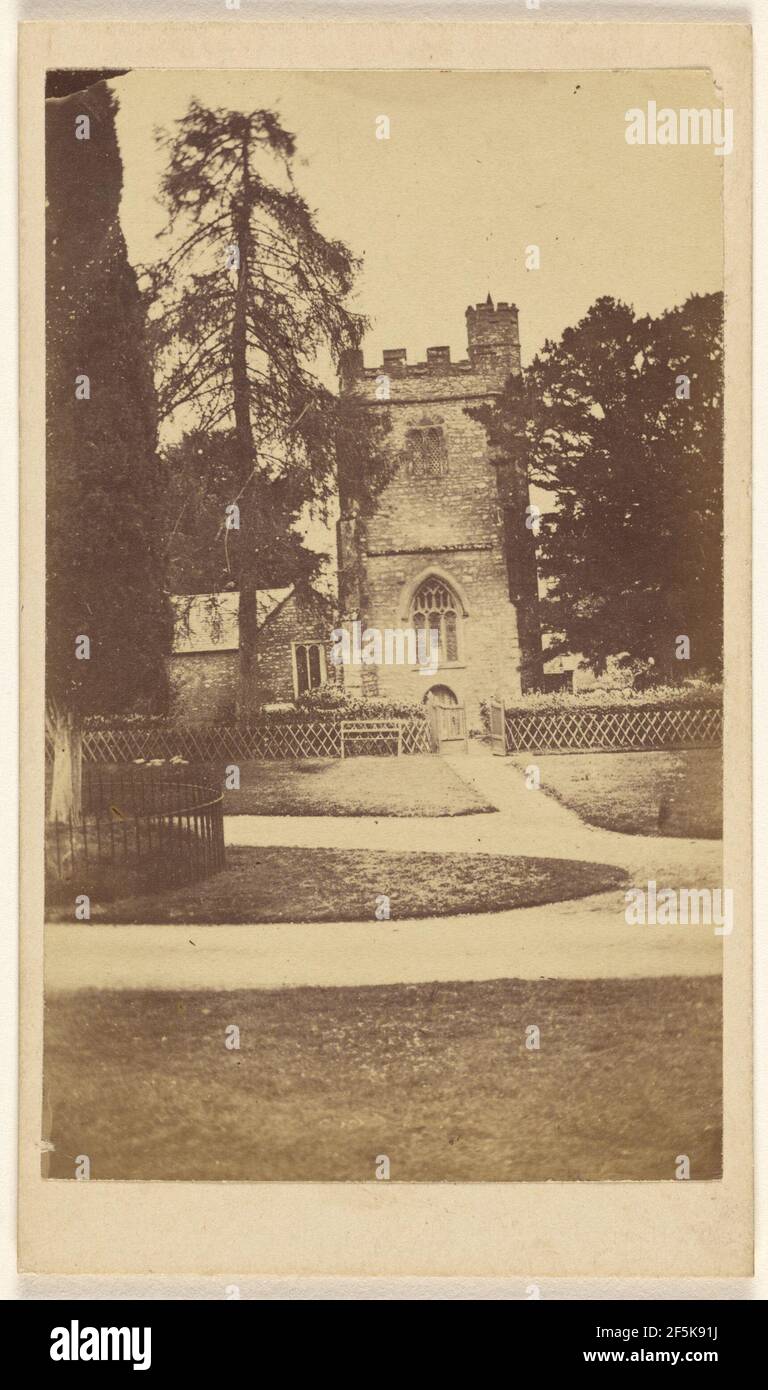 Église de Mamhead. William J. Chapman (anglais, 1830 - 1885) Banque D'Images