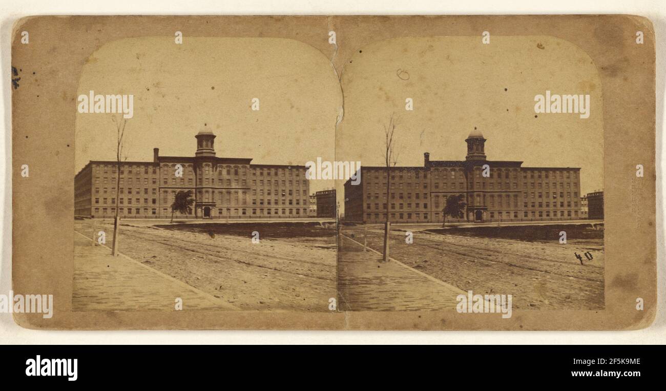 Établissement de Chilleries Pianoforte, Boston, Massachusetts. Deloss Barnum (cuisine américaine, 1825 - 1873) Banque D'Images