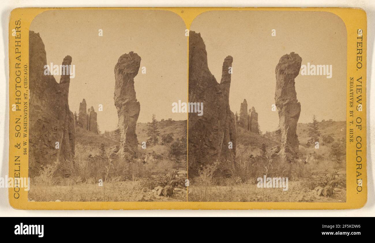 Glen Eyrie - Domo majeur. Territoire du Colorado. Thomas Hine (américain, actif des années 1860 à 1870) Banque D'Images