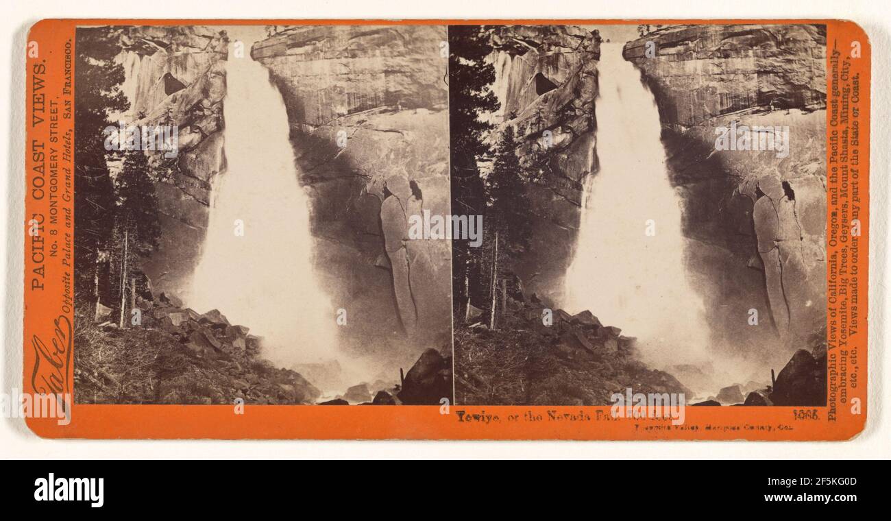 Yowie, ou la chute du Nevada, 700 pieds, Yosemite Valley, Mariposa County, Cal. Banque D'Images