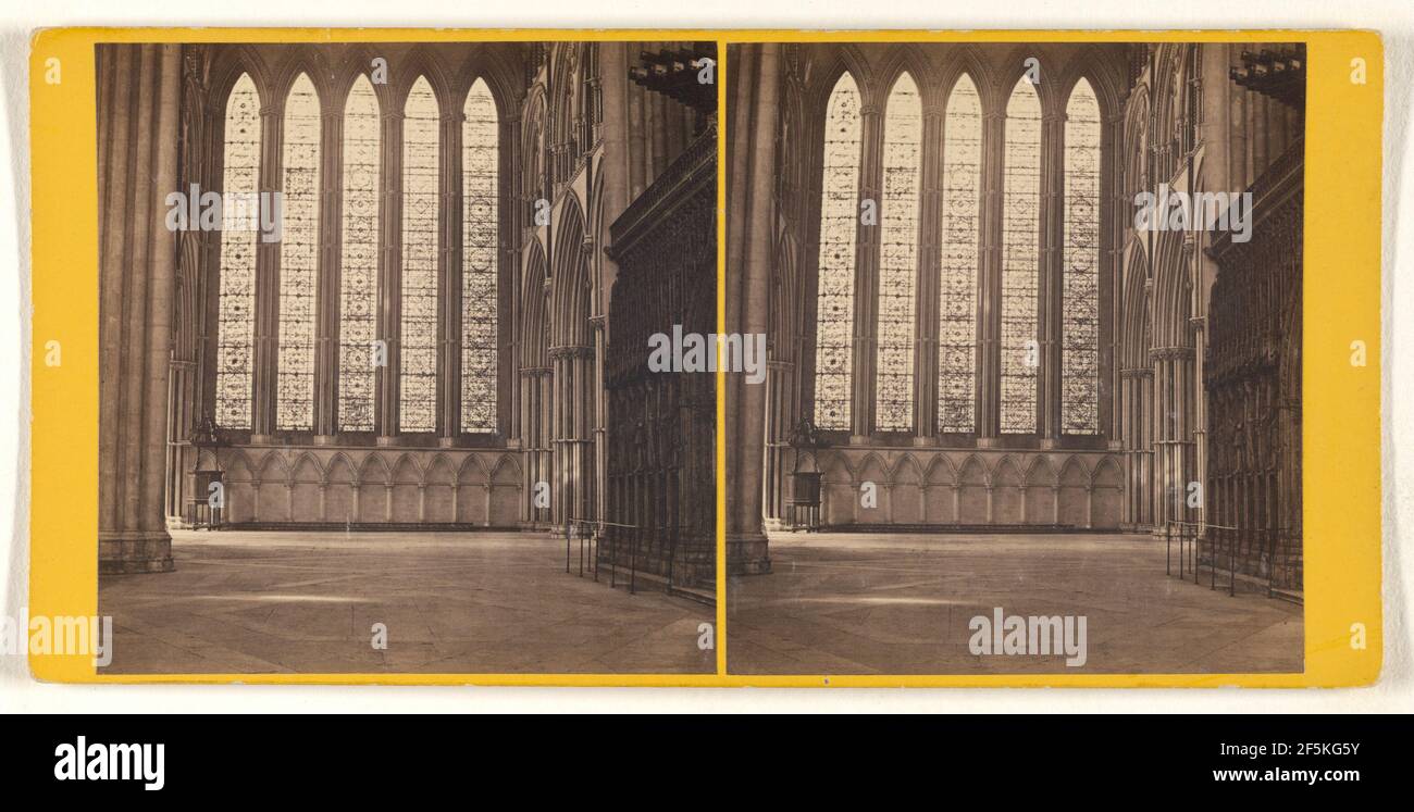 York Minster - les cinq Sœurs... George Washington Wilson (écossais, 1823 - 1893) Banque D'Images