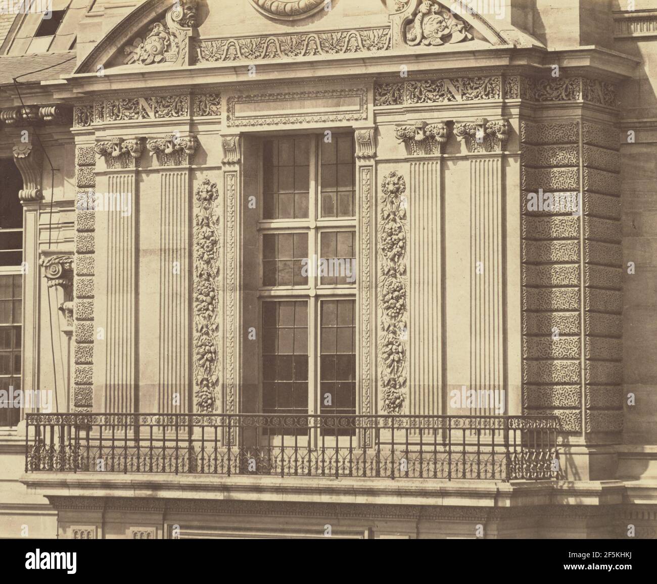 Le Pavillon de Rohan, Louvre, Paris. Édouard Baldus (né en Allemagne, 1813 - 1889) Banque D'Images