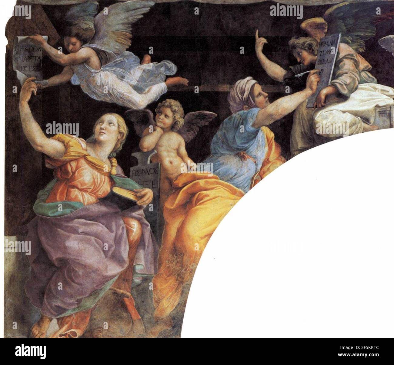 Raphaël Sibyls et prophètes frescos s Maria della Pace 03. Banque D'Images