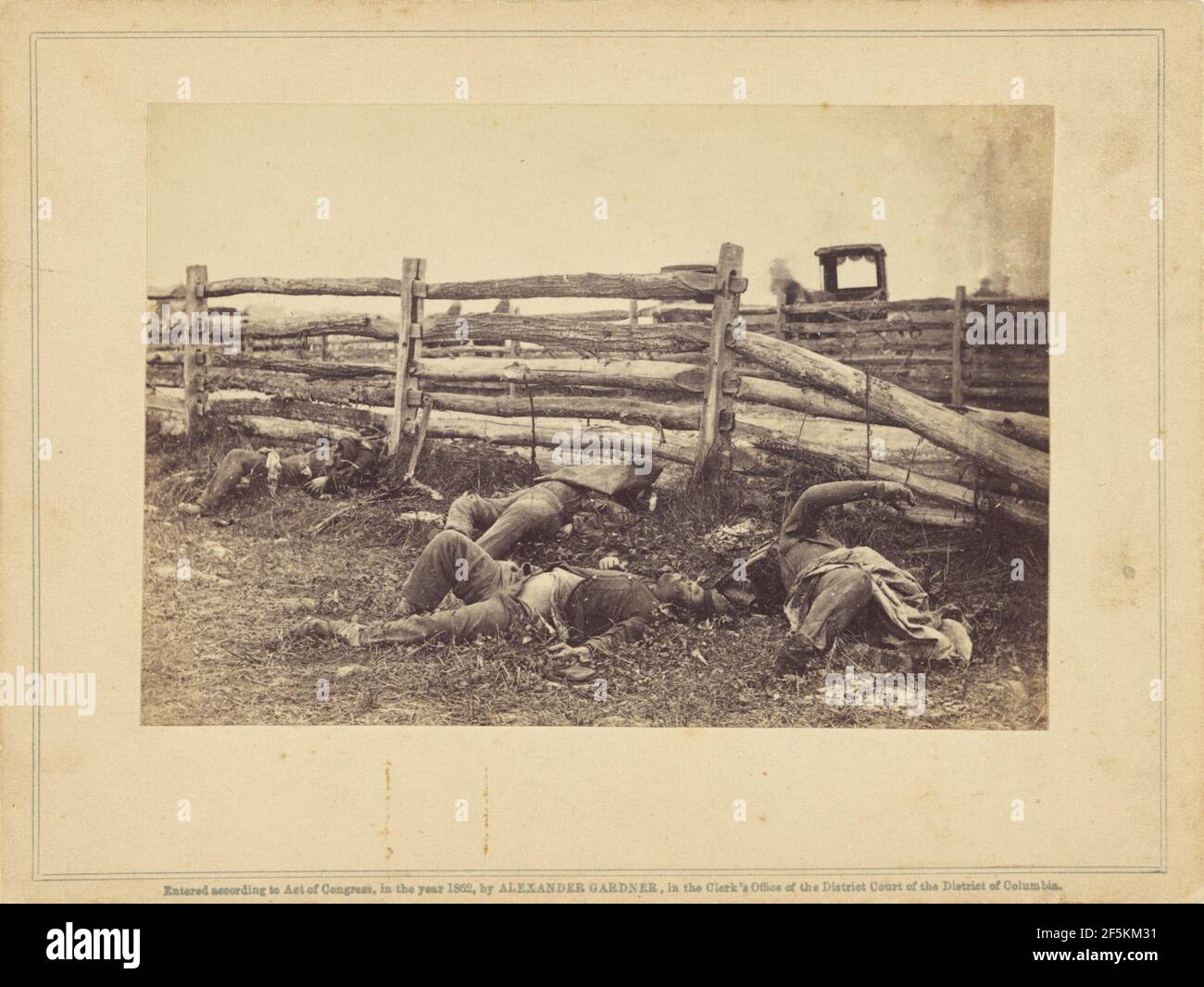 Vue sur le champ de bataille d'Antietam. Alexander Gardner (américain, né en Écosse, 1821 - 1882) Banque D'Images