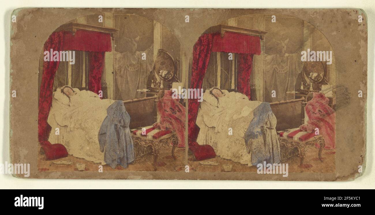 Un rêve après avoir vu le fantôme de Pepper... Attribué à London Stereoscopic Company (actif 1854 - 1890) Banque D'Images