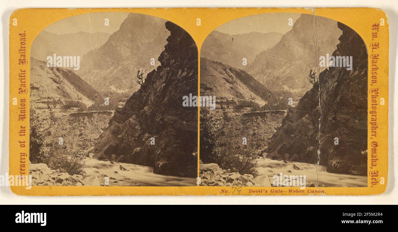 Devil's Gate - Weber Canon... William Henry Jackson (américain, 1843 - 1942) Banque D'Images