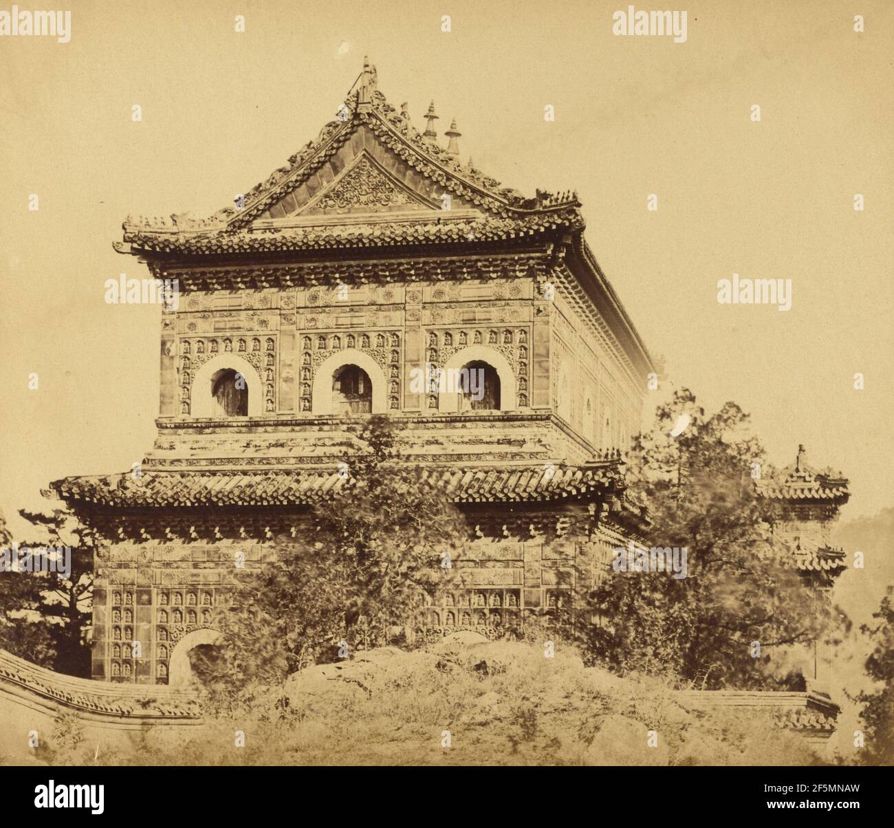 Le Grand Palais impérial de la porcelaine (Yuan Ming Yuan), Pekin, octobre 1860. Felice Beato (anglais, né en Italie, 1832 - 1909) Banque D'Images