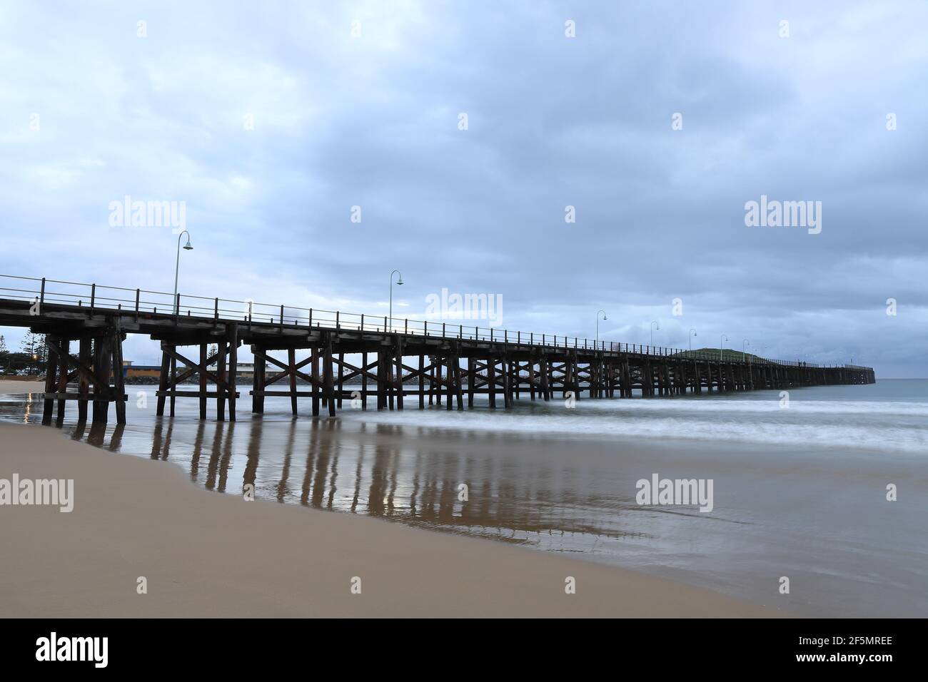 Coffs Harbour Jetty at Sunrise, Nouvelle-Galles du Sud, Australie. Banque D'Images