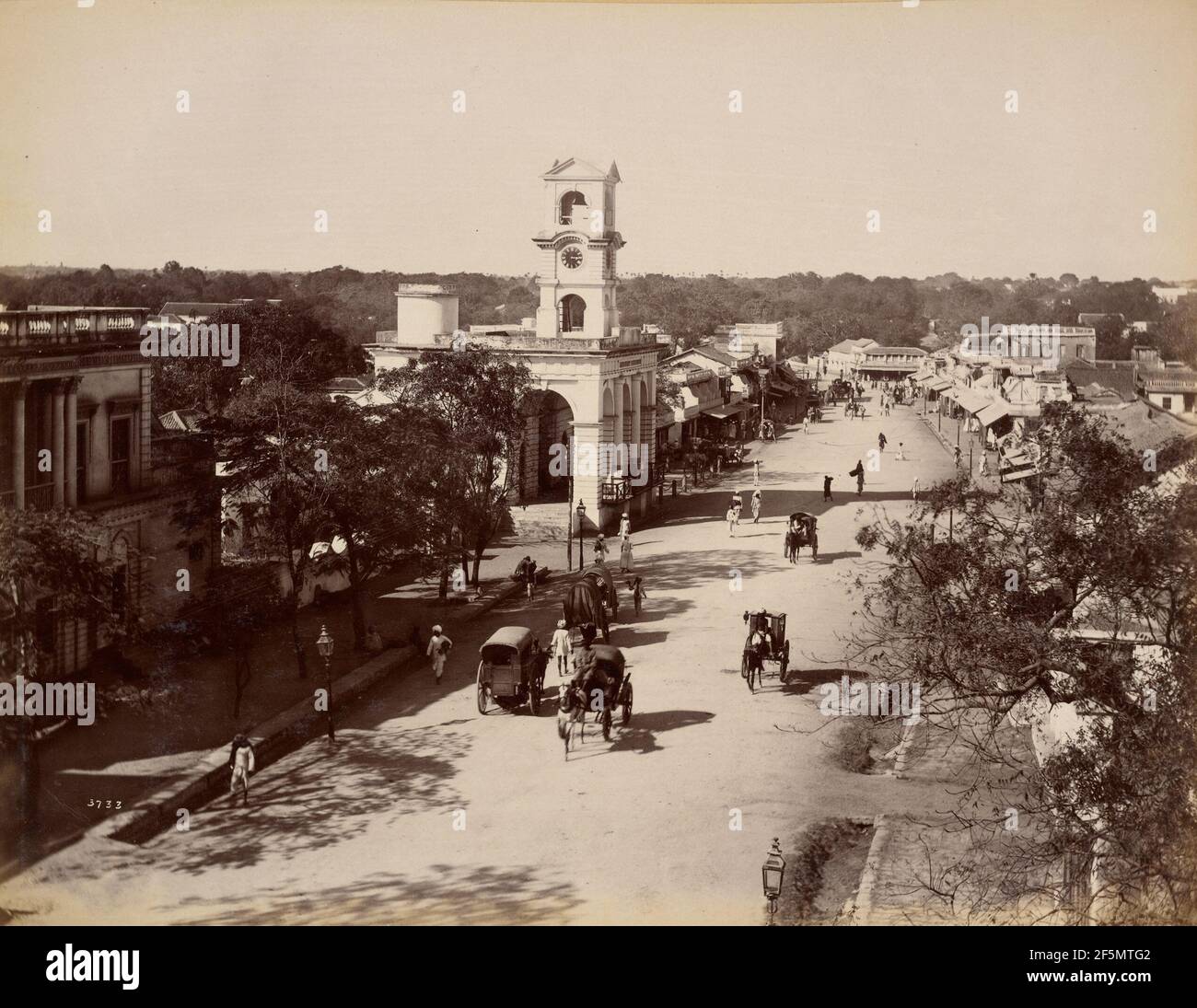 Rue James, Secunderabad. Lala Deen Dayal (Indien, 1844 - 1905) Banque D'Images
