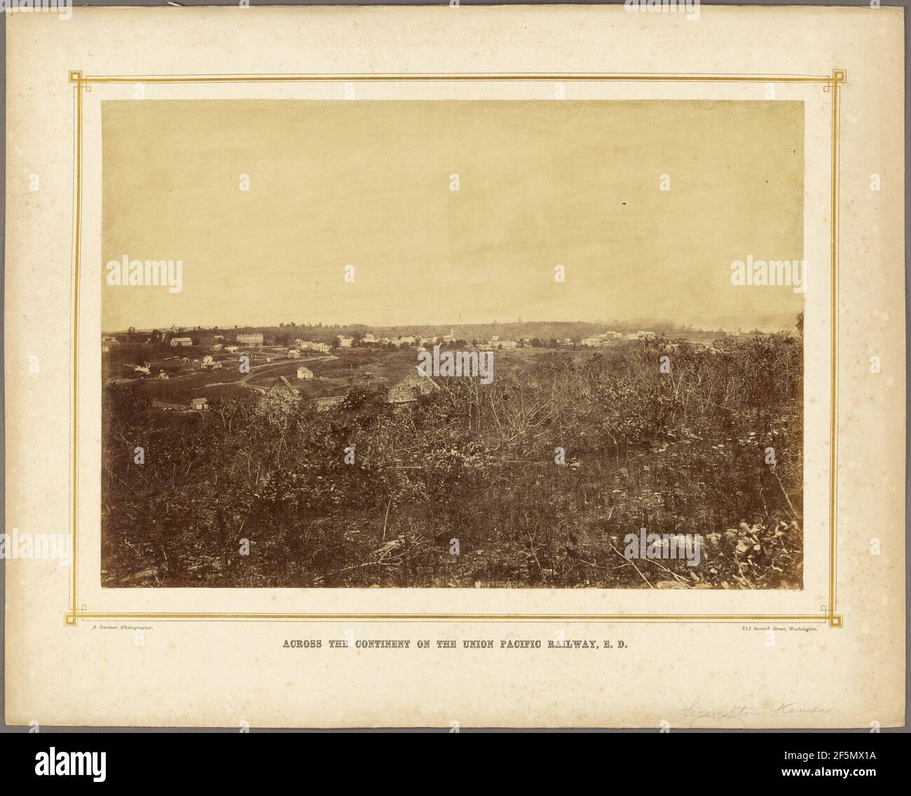 Lecompton, Kansas. Alexander Gardner (américain, né en Écosse, 1821 - 1882) Banque D'Images