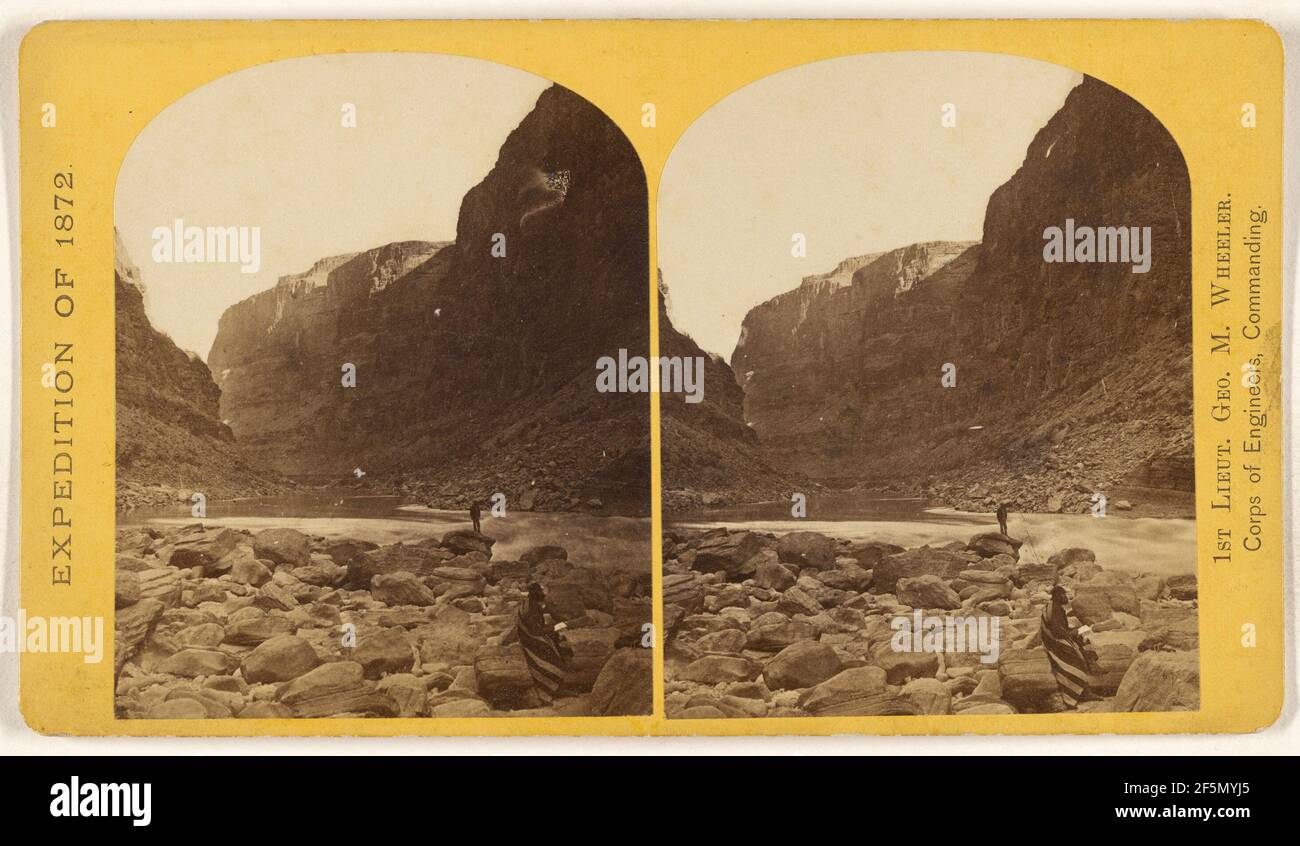 Grand canon, embouchure de Kanab Washington. Murs de 1,800 pieds de hauteur.. William H. Bell (américain, 1830 - 1910) Banque D'Images