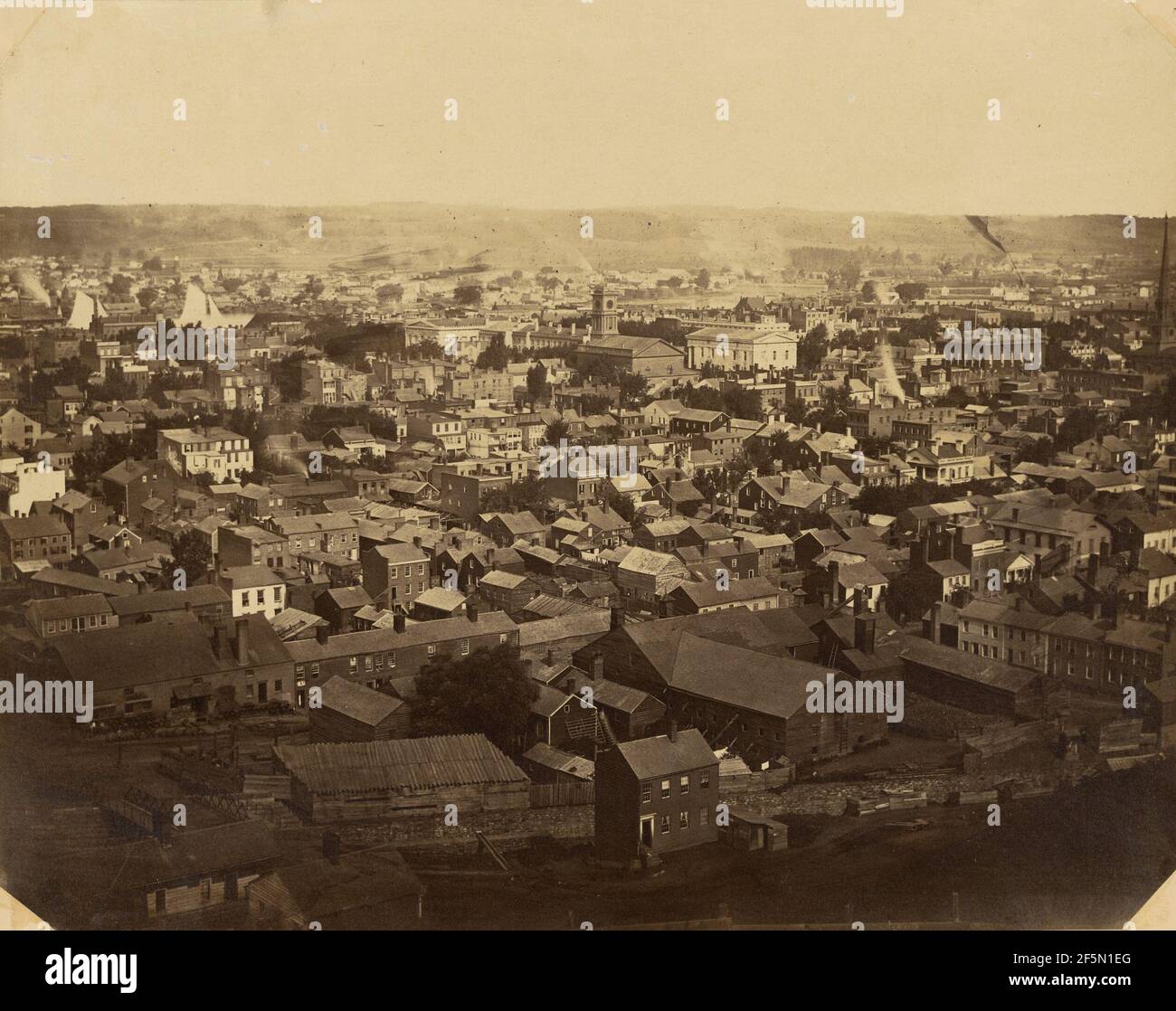 Troy, New York. Silas A. Holmes (américain, 1820 - 1886) Banque D'Images