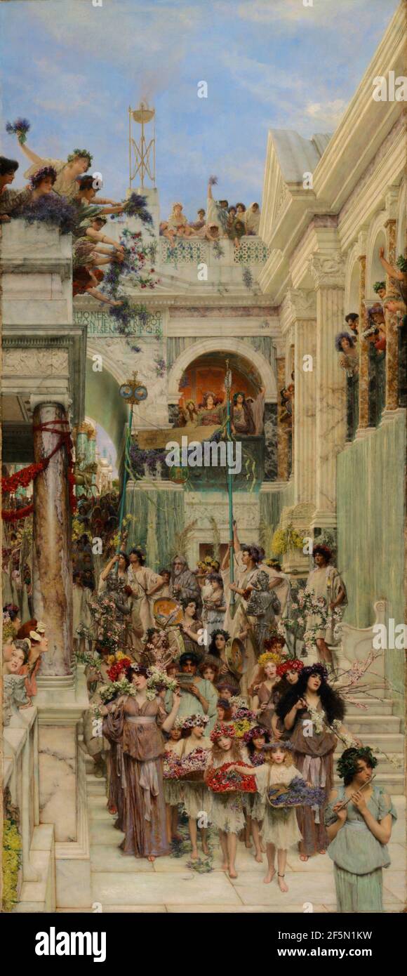 Ressort. Lawrence Alma-Tadema (néerlandais, 1836 - 1912) Banque D'Images