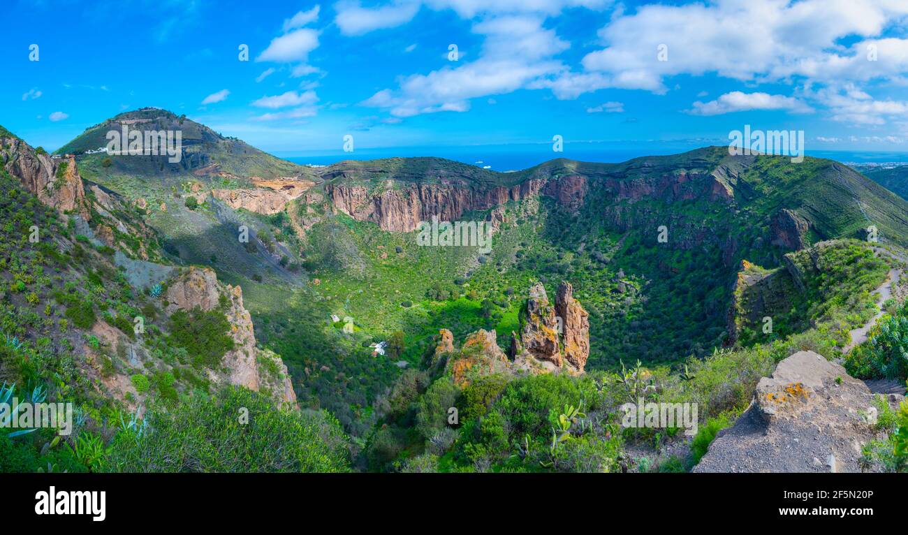 Caledra de Bandama à Gran Canaria, Îles Canaries, Espagne. Banque D'Images