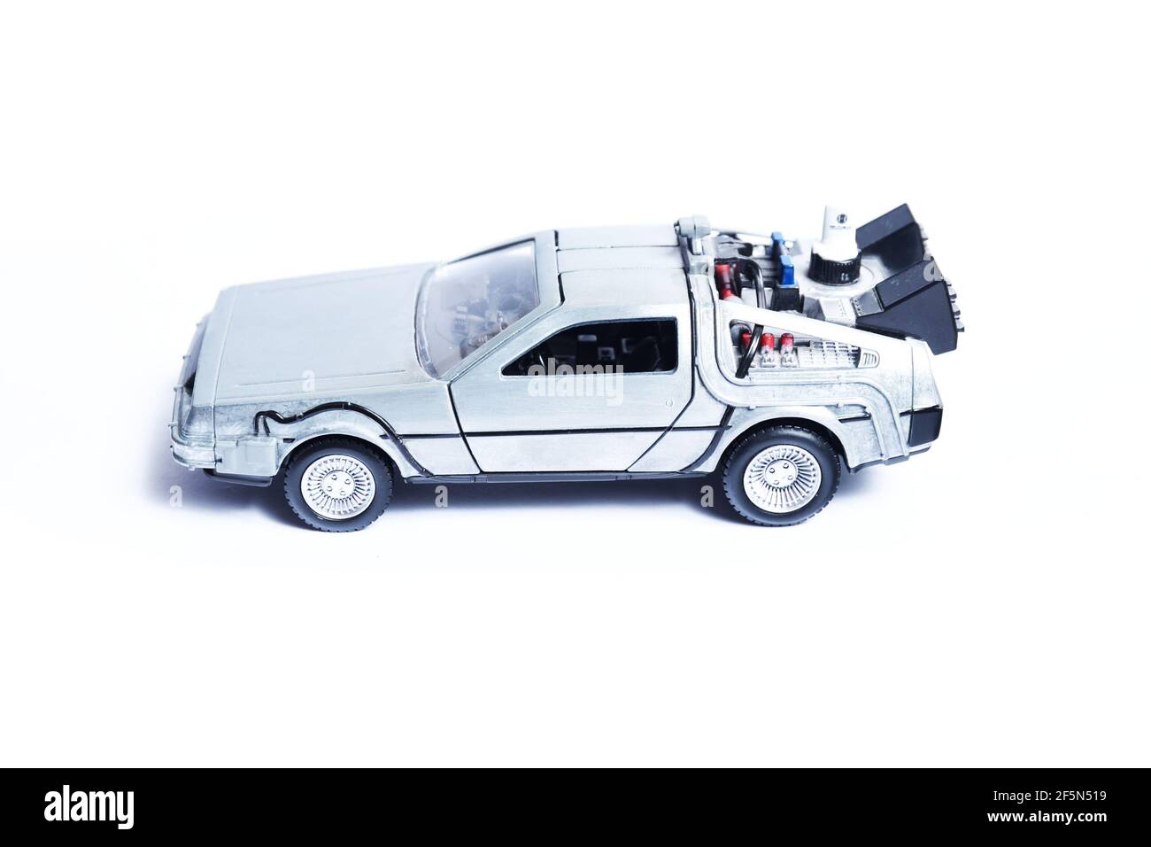 Voiture spéciale du film Retour au futur. DeLorean voiture jouet en fonte  et en plastique Photo Stock - Alamy