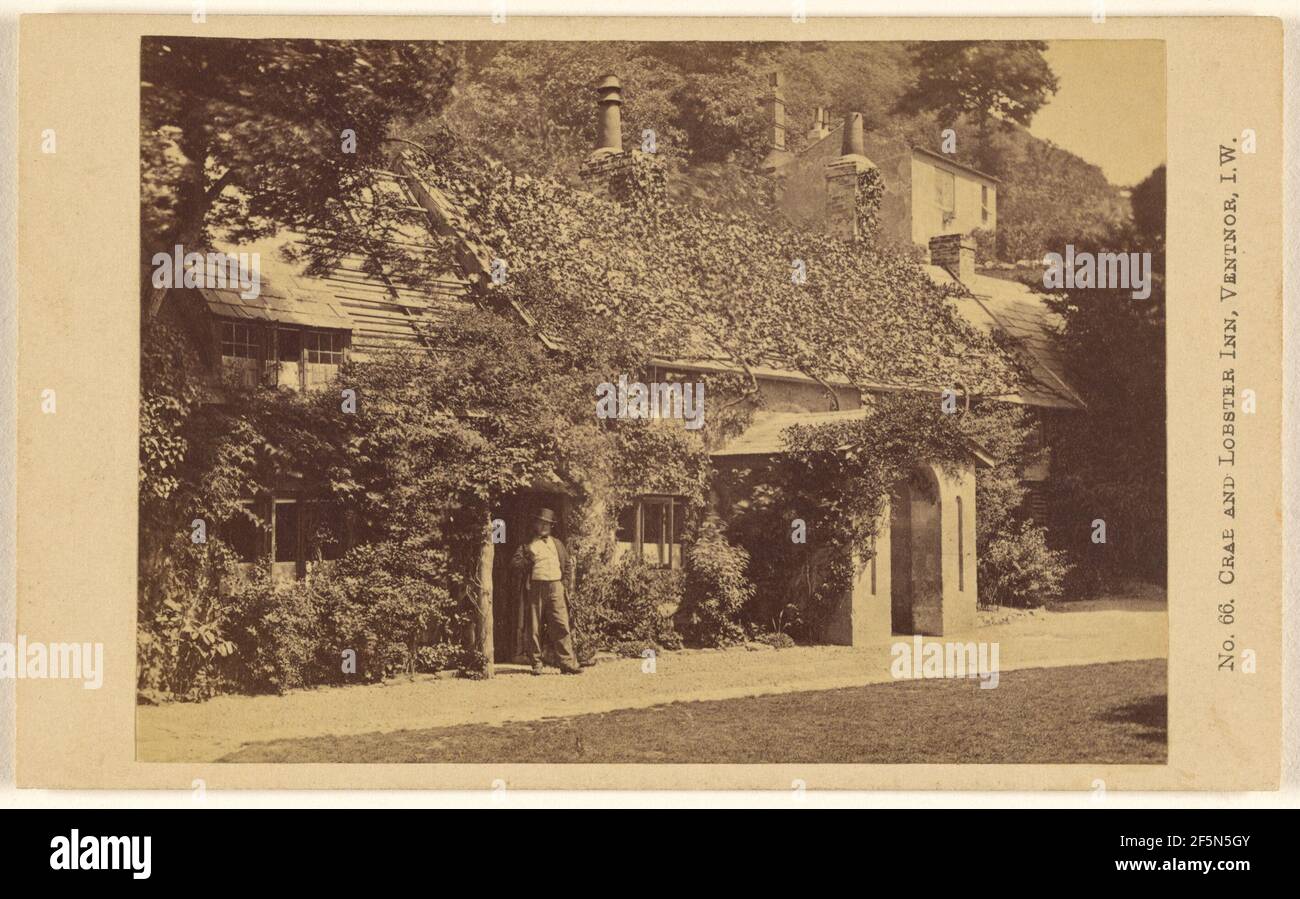 Crab and Lobster Inn, Ventnor, I.W.. Frank Mason Good (anglais, 1839 - 1928) Banque D'Images