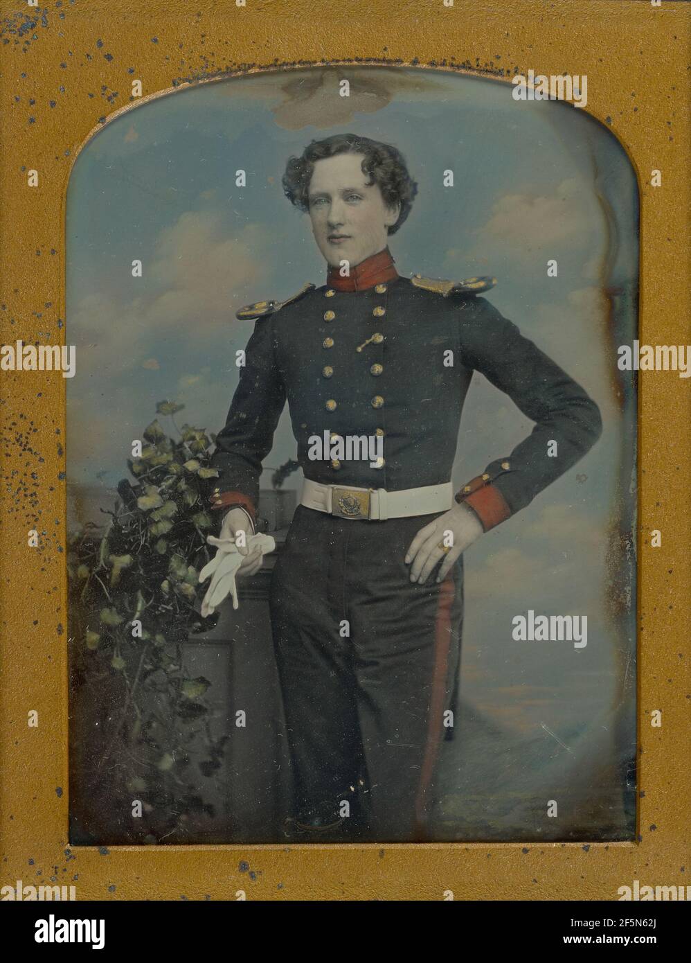 Portrait du lieutenant Robert Horsely Cockerell. William Edward Kilburn (anglais, 1818 - 1891) Banque D'Images