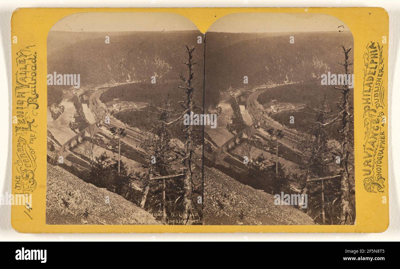 Chemin de fer alternatif. De Mt. Pisgah, en regardant vers le nord... William T. Purviance (américain, actif des années 1860 à 1870) Banque D'Images