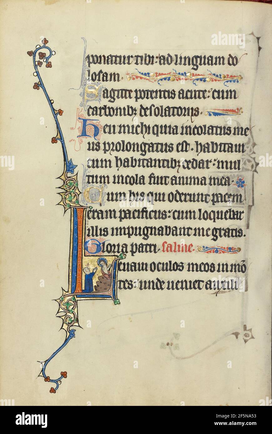 L initial : un Nun pétrir dans la prière avant Christ. Inconnu Banque D'Images