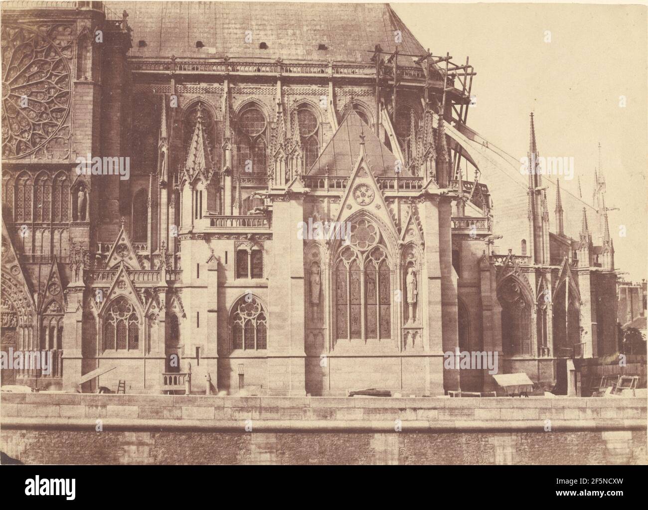 Nouvelle sacristie de la cathédrale notre-Dame, Paris. Henri le Secq (français, 1818 - 1882) Banque D'Images
