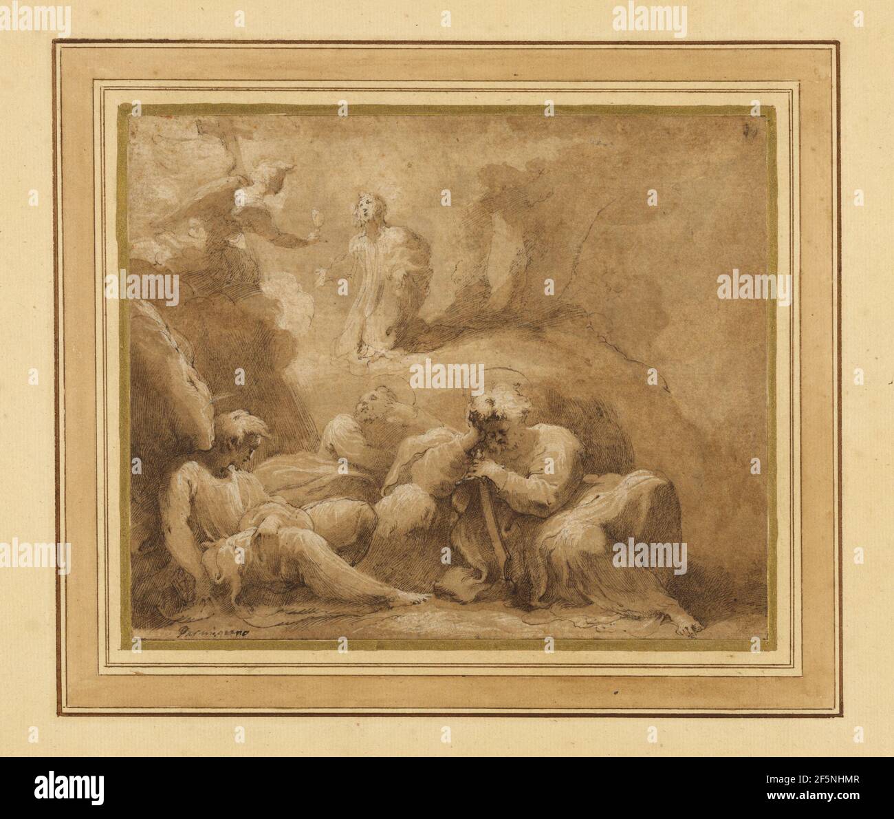L'agonie dans le jardin. Valerio Castello (italien, 1624 - 1659) Banque D'Images