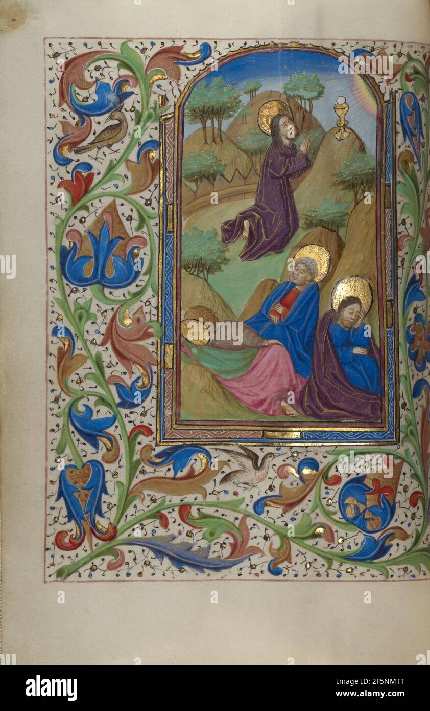 L'agonie dans le jardin. Maître des heures de Lee (flamand, actif vers 1450 - 1470) Banque D'Images